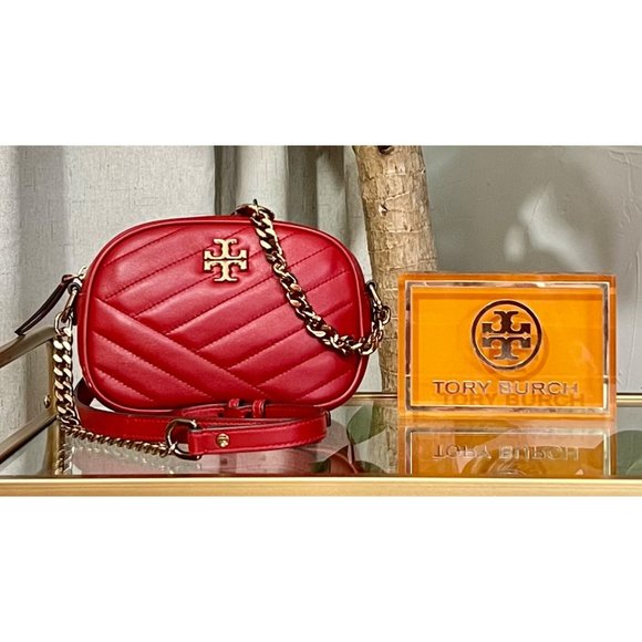Tory Burch Handbags - ♦️♦️  TORY BURCH AUTHENTIC CANDY APPLE RED KIRA CAMERA HANDBAG ♦️♦️